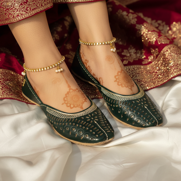 Tilla Cutwork Green
