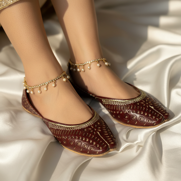 Tilla Cutwork Maroon